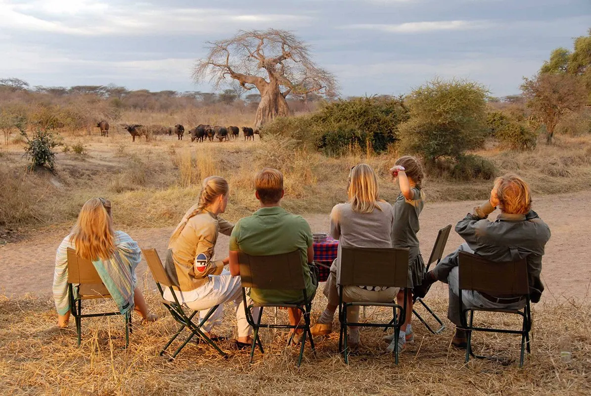 Travellers enjoying a Tanzania safari experience